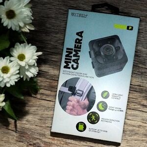 NIB BYTECH® 1080p Mini Camera with Night Vision and Motion Detection